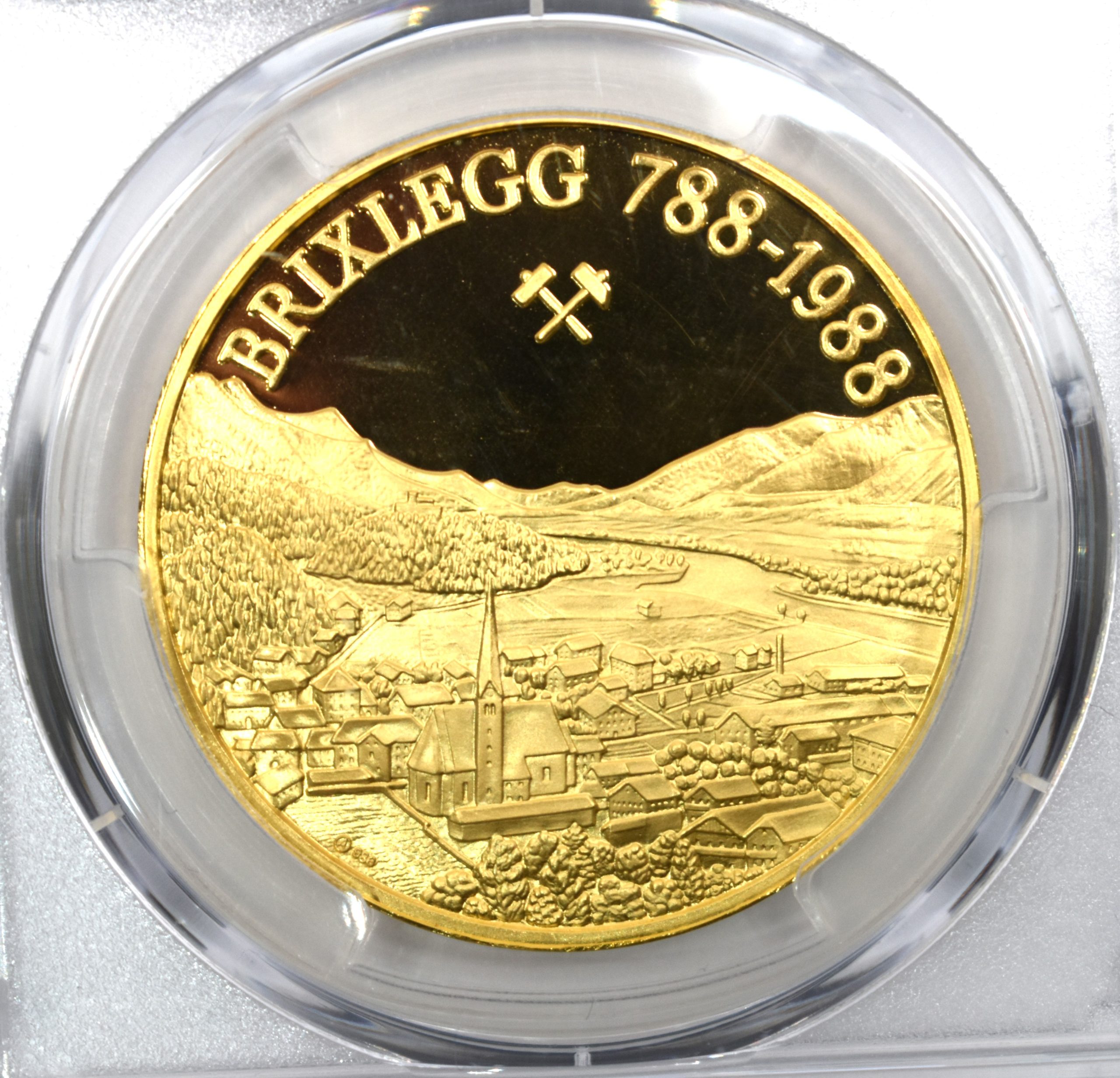 1988年 ブリックレック 1200年記念 都市景観 9ダカット 金メダル SP68